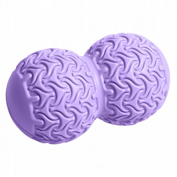 Масажний м'ячик подвійний SportVida Massage Duoball 10 x 18 см SV-HK0235 Purple