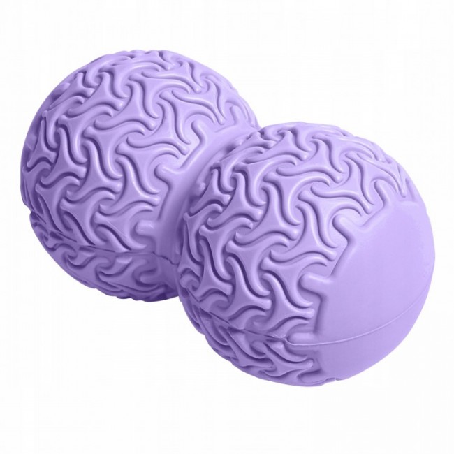 Массажный мячик двойной SportVida Massage Duoball 10 x 18 см SV-HK0235 Purple