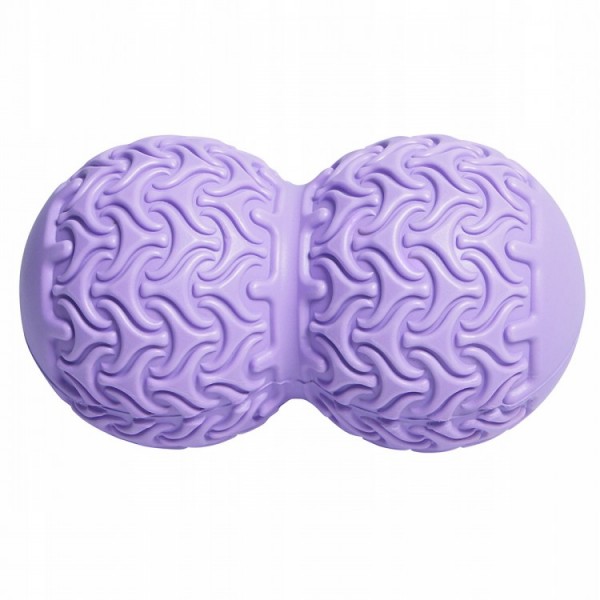 Масажний м'ячик подвійний SportVida Massage Duoball 10 x 18 см SV-HK0235 Purple