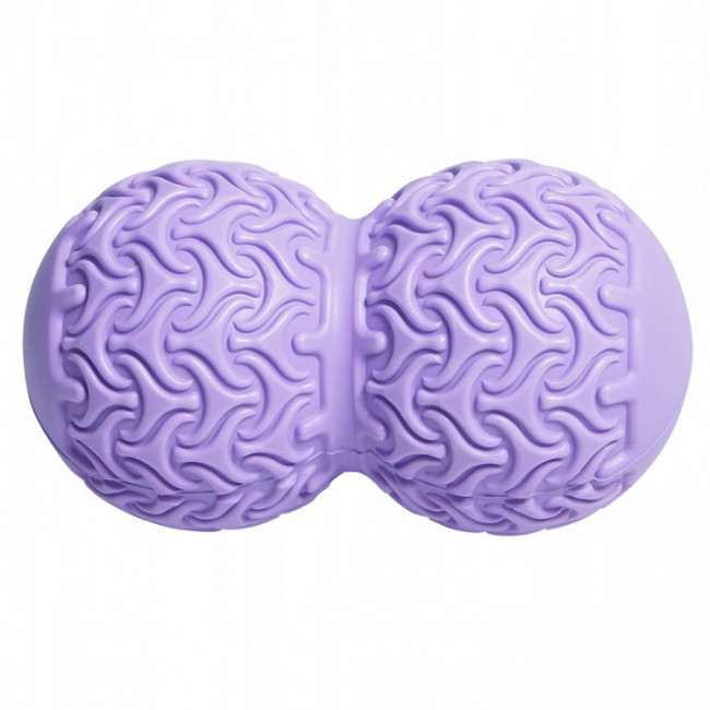 Массажный мячик двойной SportVida Massage Duoball 10 x 18 см SV-HK0235 Purple