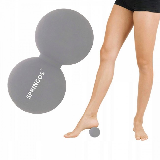 Массажный мяч двойной Springos Lacrosse Double Ball 6.5 x 13 см FA0052