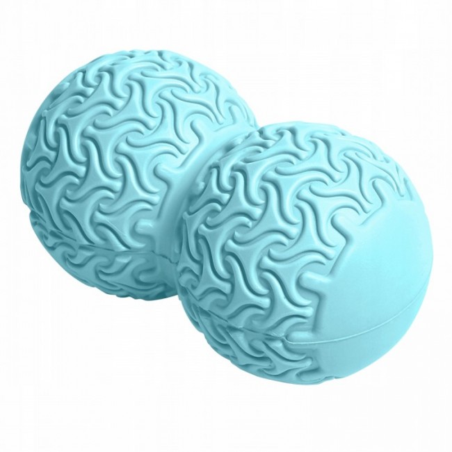 Массажный мячик двойной SportVida Massage Duoball 10 x 18 см SV-HK0236 Sky Blue