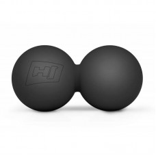 Силиконовый массажный мячик двойной 63 мм HS-S063DMB черный