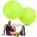 Силіконовий масажний подвійний м'яч 63 мм Hop-Sport HS-S063DMB салатовий