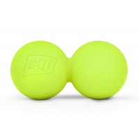 Силіконовий масажний подвійний м'яч 63 мм Hop-Sport HS-S063DMB салатовий