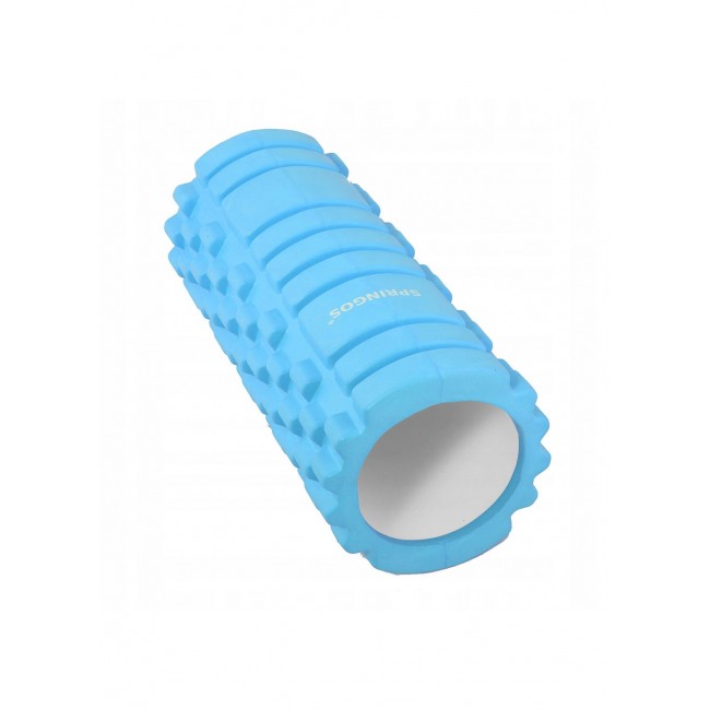 Массажный валик, ролик Springos 33 x 14 см FR0014 Light Blue