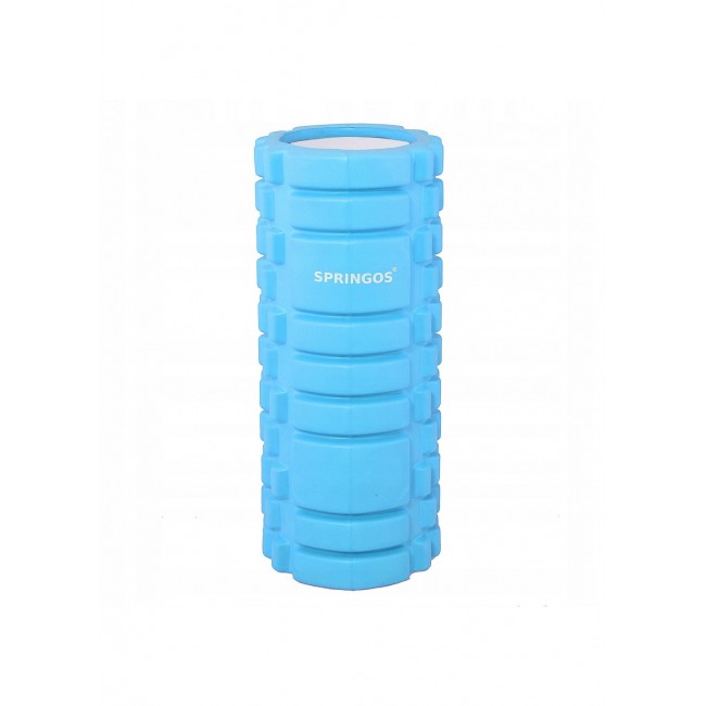 Массажный валик, ролик Springos 33 x 14 см FR0014 Light Blue