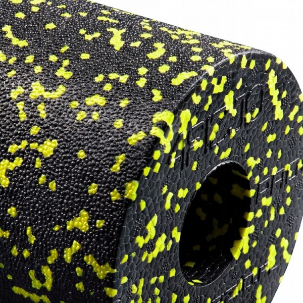 Массажный ролик (валик, роллер) гладкий 4FIZJO EPP PRO+ 45 x 14.5 см 4FJ0089 Black/Yellow