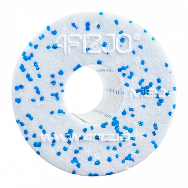 Массажный ролик (валик, роллер) гладкий 4FIZJO EPP MED+ 33 x 14 см 4FJ0054 White/Blue