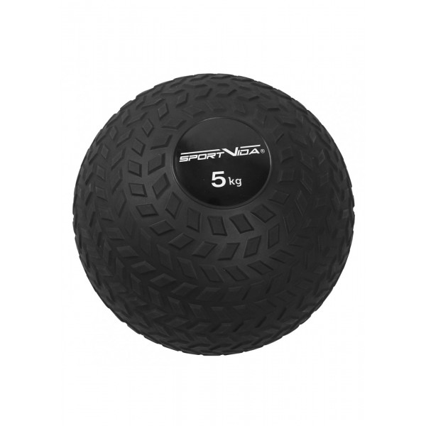 Слембол (медицинбол) для кроссфіта SportVida Slam Ball 5 кг SV-HK0347 Black