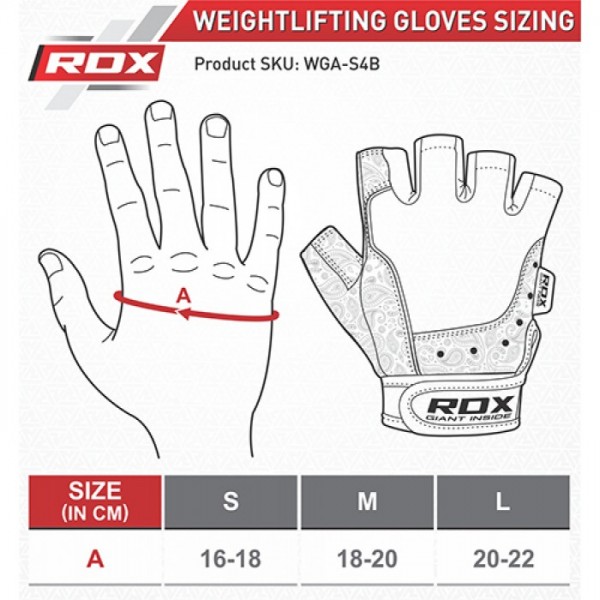 Перчатки для фитнеса женские RDX Amara M