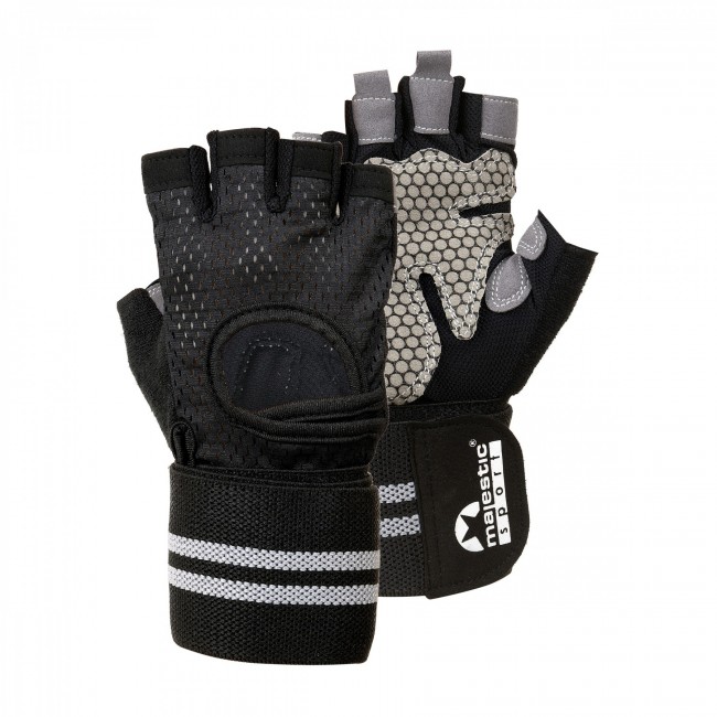 Перчатки для фитнеса Majestic Sport M-LFG-G-XL (XL) Black Перчатки для фитнеса Majestic Sport M-LFG-G-XL (XL) Black