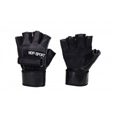 Кожаные перчатки для бодибилдинга Hop-Sport