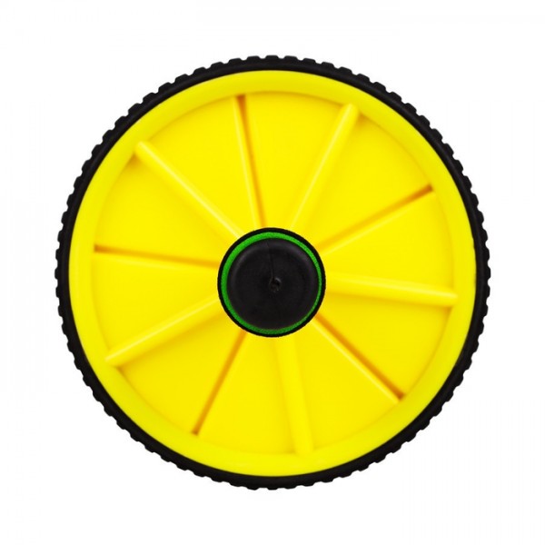 Ролик для преса / Гімнастичне колесо Hop-Sport yellow