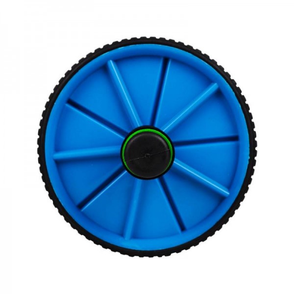 Ролик для преса / Гімнастичне колесо Hop-Sport синій