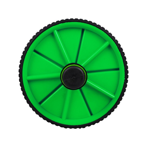 Ролик для преса / Гімнастичне колесо подвійний Sportcraft ES0004 Green
