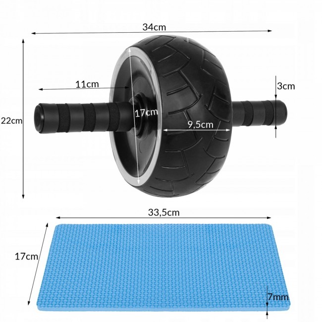 Ролик (колесо) для пресса Springos AB Wheel FA5030 Black/Grey