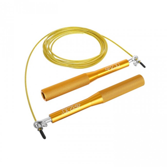 Скакалка скоростная для кроссфита 4FIZJO Speed Rope Gold (P-5907222931158)