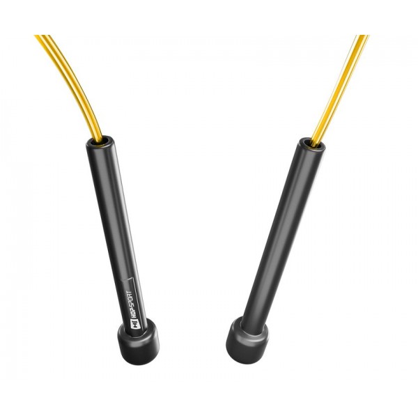 Скакалка Hop-Sport Crossfit NEW із пластиковими ручками HS-P025JR жовта
