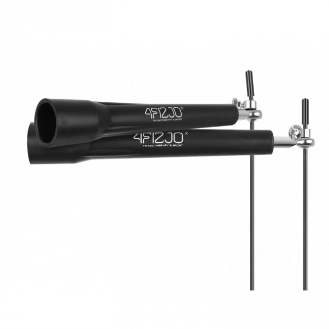 Скакалка швидкісна для кросфіту 4FIZJO Standard+ Black (P-5907739311528)