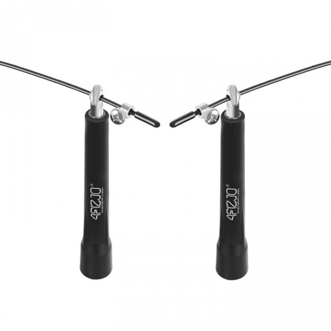 Скакалка швидкісна для кросфіту 4FIZJO Standard+ Black (P-5907739311528)