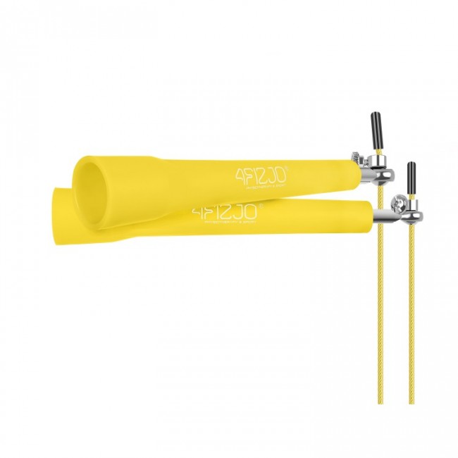 Скакалка швидкісна для кросфіту 4FIZJO Standard+ Yellow (P-5907739311535)