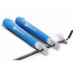 Скоростная скакалка Crossfit с пластиковыми ручками Hop-Sport HS-P010JR голубая