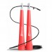 Скоростная скакалка Crossfit с пластиковыми ручками Hop-Sport HS-P010JR красная