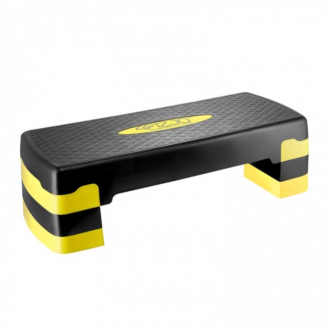 Степ-платформа 3-ступінчаста 4FIZJO 69 х 28 х 10-15-20 см Black/Yellow (P-5907739311436) Степ-платформа 3-ступінчаста 4FIZJO 69 х 28 х 10-15-20 см Black/Yellow (P-5907739311436)