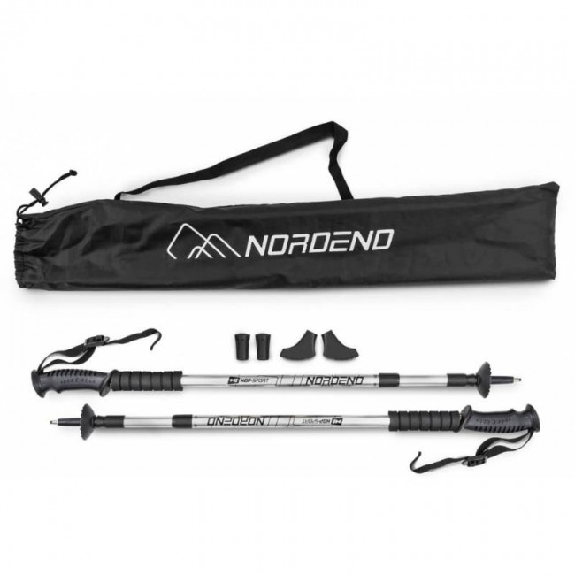 Трекинговые палки Hop-Sport Nordend серебристые