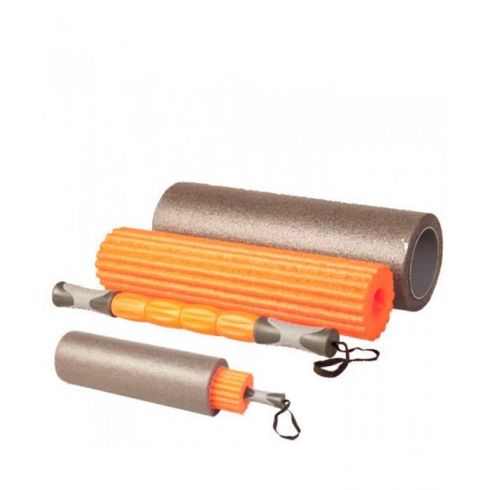 Ролик для йоги 3в1 LiveUp YOGA ROLLER SET