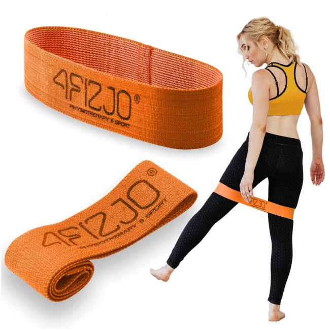 Резинка для фітнесу та спорту із тканини 4FIZJO Flex Band 1-5 кг Orange (P-5907739310927) Резинка для фітнесу та спорту із тканини 4FIZJO Flex Band 1-5 кг Orange (P-5907739310927)