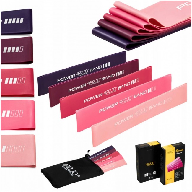 Резинки для фітнесу 4FIZJO Mini Power Band набір 5 шт 1-20 кг Pink (P-5907739311443) Резинки для фітнесу 4FIZJO Mini Power Band набір 5 шт 1-20 кг Pink (P-5907739311443)