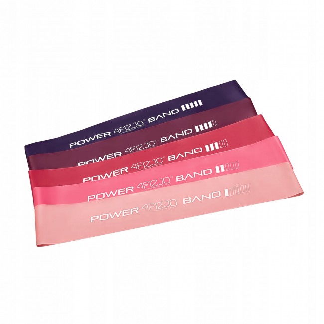 Резинки для фітнесу 4FIZJO Mini Power Band набір 5 шт 1-20 кг Pink (P-5907739311443)