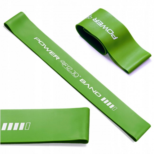 Резинка для фітнесу 4FIZJO Mini Power Band 1 мм 10-15 кг Green (P-5907222931615)