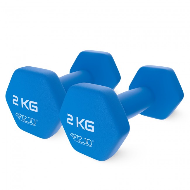 Гантели для фитнеса виниловые 4FIZJO Classic 2 x 2 кг (P-5907739311979)