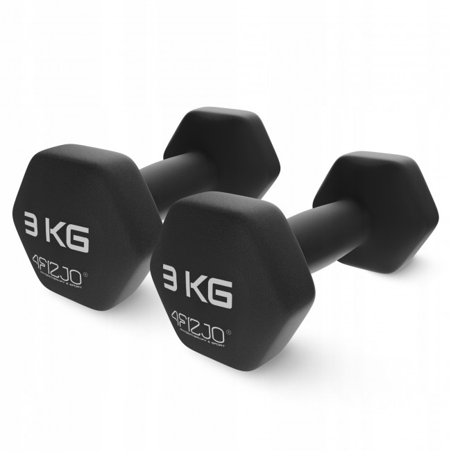 Гантели для фитнеса виниловые 4FIZJO Classic 2 x 3 кг (P-5907739311986)