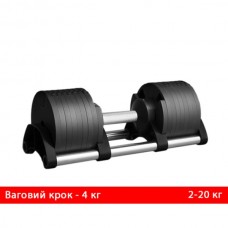 Гантель регульована Generation Fitness 2-20 кг