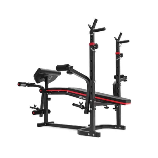 Набор Hop-Sport Premium 75 кг со скамьей HS-1065HB Pro, штангами и гантелями