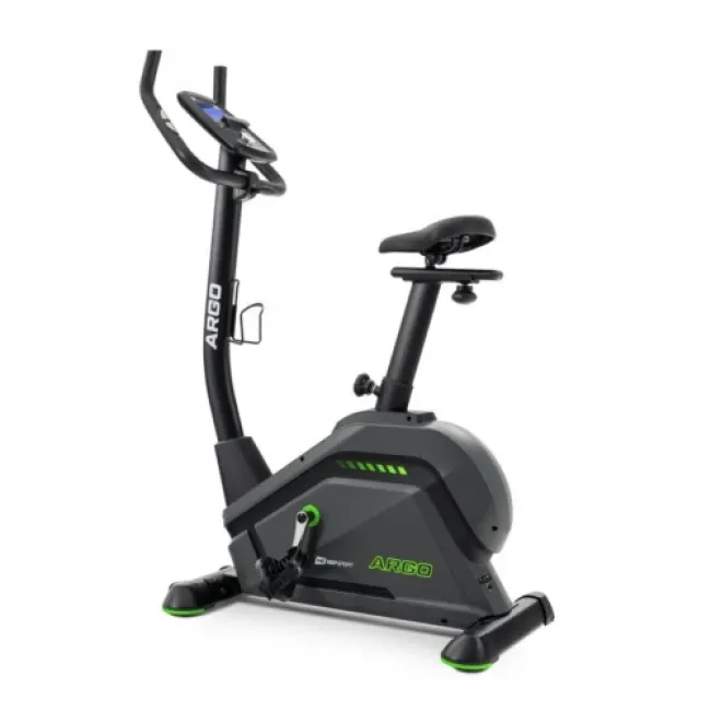 Велотренажер Hop-Sport HS-120H Argo черно-зеленый + мат