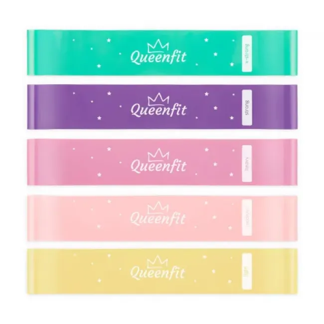 Набір гумок для фітнесу Queenfit 0,5-30кг Q-66435