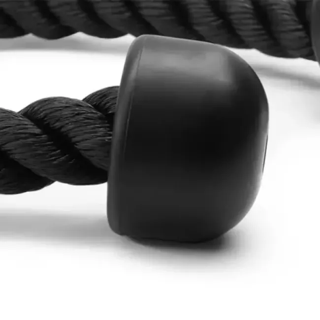 Канат для тяги York Fitness двойной хват на трицепс с вращающимся подвесом, хром