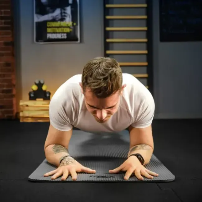 Коврик для йоги Trex Sport TX-018NGM NBR 1см 180х60 серый