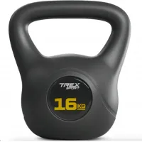 Гиря вінілова 16кг Trex Sport TX-016CKB чорний