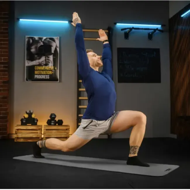 Коврик для йоги Trex Sport TX-018NGM NBR 1см 180х60 серый