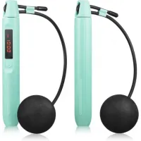 Умная скакалка Gymtek Smart с дисплеем и Bluetooth бирюзовая