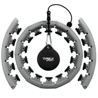 Хулахуп Trex Sport TX-010CHH массажный с утяжелителем серый