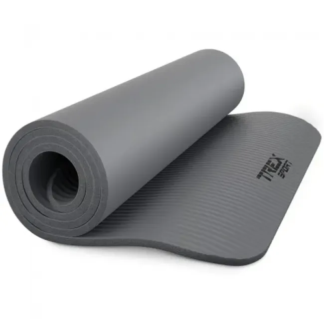 Коврик для йоги Trex Sport TX-018NGM NBR 1см 180х60 серый