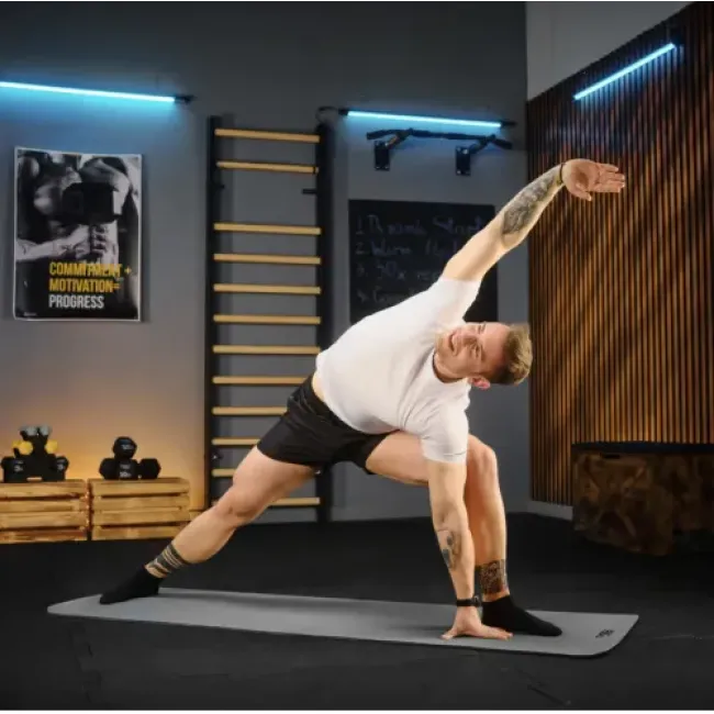 Коврик для йоги Trex Sport TX-018NGM NBR 1см 180х60 серый