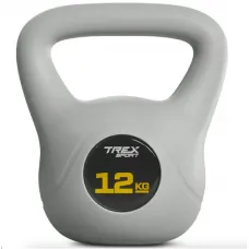 Гиря вінілова 12кг Trex Sport TX-012CKB сірий